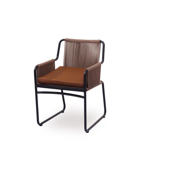 European Dining Modern Design Custom Rope Rattan Dinging Chair Restaurant Furniture