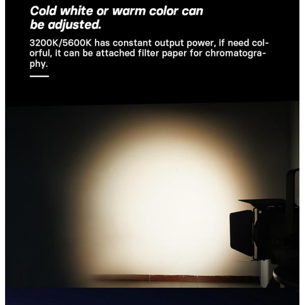 300W LED Fresnel Spotlight With Auto zoom 3200k+5600k Fresnel Lights