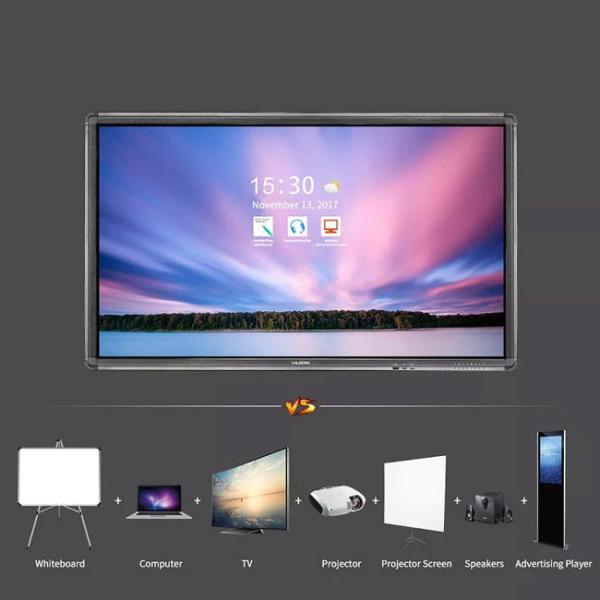 8ms Conference Room Smartboard 100 Inch TV Freestanding Smart Interactive Screen