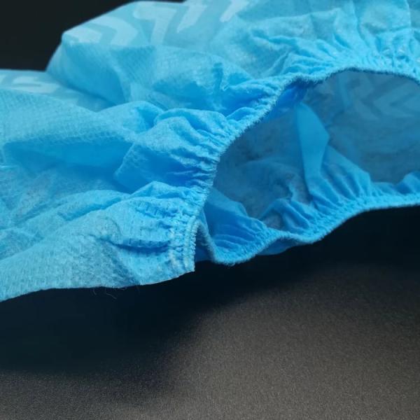 Anti Slip Medical Shoe Cover Anti Skid Disposable Non Woven PE Material