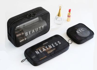 New 2019 small lipstick portable storage bag web hot three-piece carry-on makeup bags