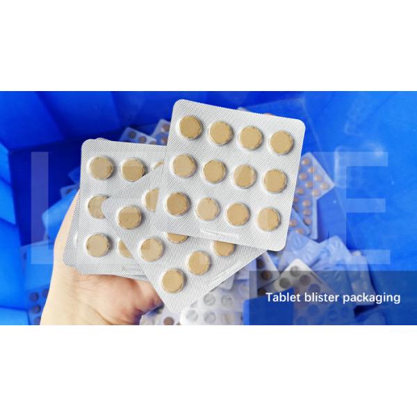 Alu PVC Bqs Blister Packing Machine 12mm Circular Capsule Packaging