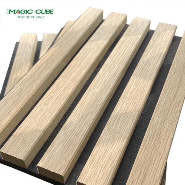 Modern Design Oak Wood Wall Tiles Acoustic Panel for Interior Wall Decor 2400*600*21 mm