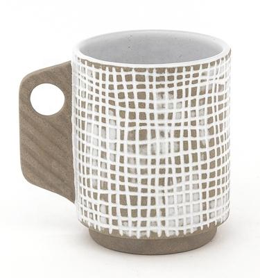 Funny Mug Sets  White Ceramic Mug With Cute Handle Garden Coffee Mugs DW-01A184
