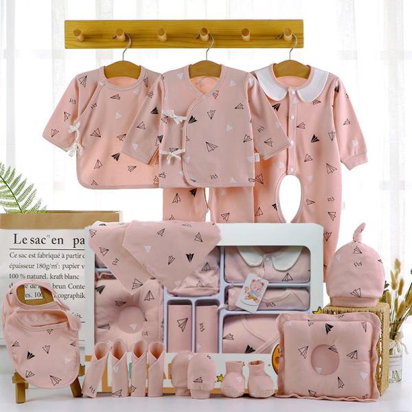 OEM 2023 new born Gift Box Set Jumpsuits 18pcs Baby Sleepwear 100% cotton new born baby clothes gift set