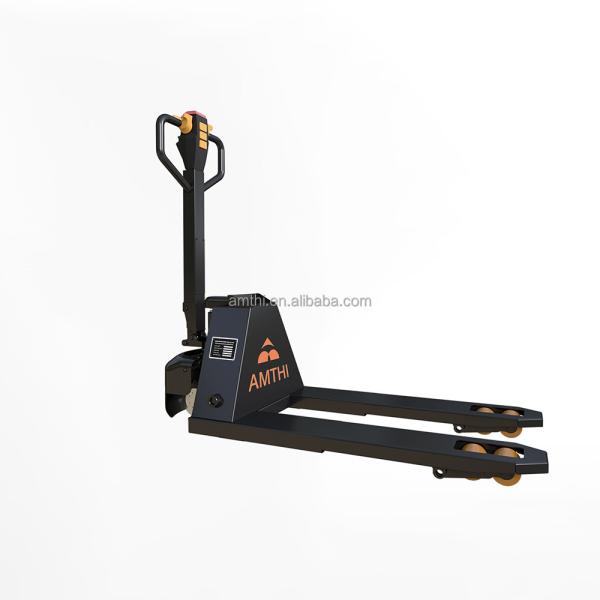 Caminhão de elevação de 1 tonelada Rodas Nylon PU Power Souce DC MOTOR AMTHI Tesoura Caminhão de paletes