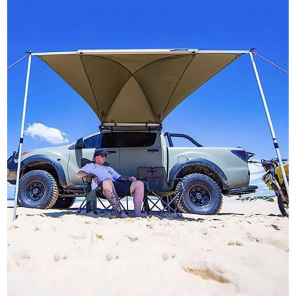Easy Setup Aluminum Rod Rooftop Car Tent Awning Quick Automatic Opening