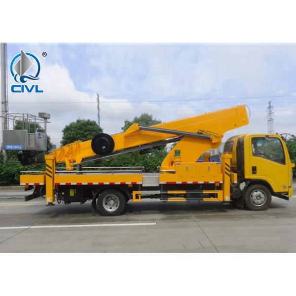 150hp Aerial Work Truck 17m Telescopic Foldable Aero Vehicle Boom Lifter Wheeled Elevator