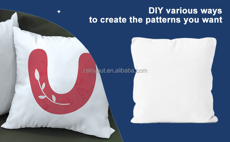 USA Warehouse Shipping 100% Polyester Short Plush Printed Pure White Pillow Case Custom Sublimation Printable Blank Pillow Case