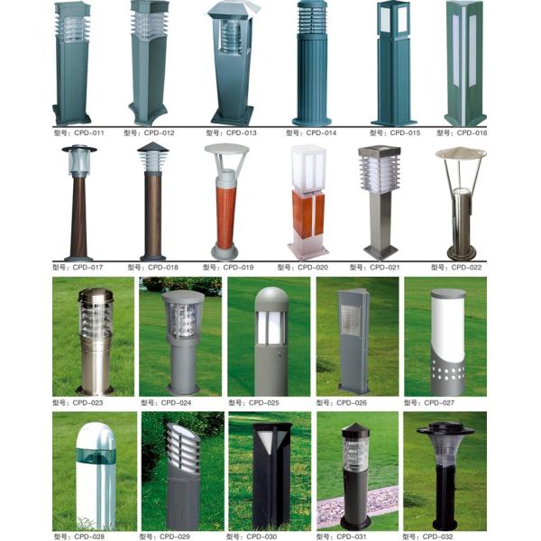 High quality IP65 Outdoor Solar Lawn Lamps led courtyard Lights Low Voltage DC Power more than 100km/h wind resistance