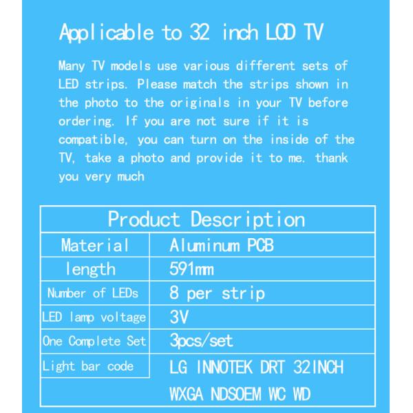 Sony Hdmi Led TV Backlight KDL-32R430B KDL-32R435B KDL-32R413B KDL-32R415B Световая лента