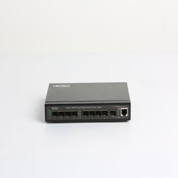 8 100M SFP Fiber Ports 1 Gigabit Combo Uplink Port Fiber Optic Switch