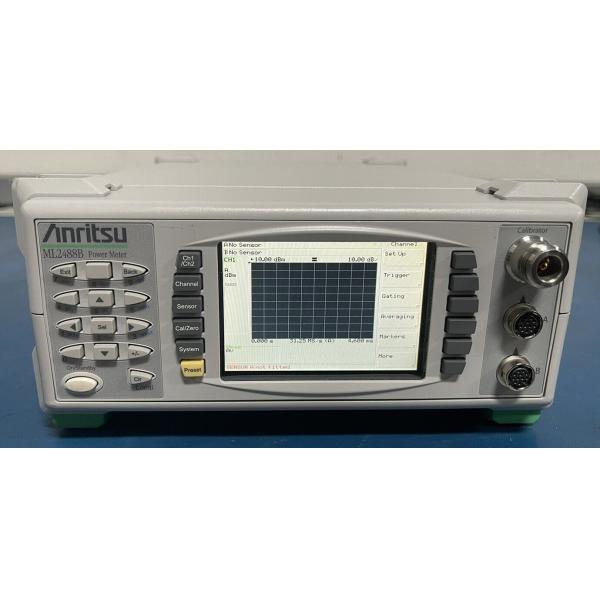 Anritsu ML2488B Wideband Peak Power Meter with 400 MHz Video Bandwidth, Dual Channel Input, and 64 Ms/s Sampling Rate