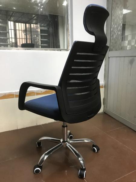 Stylish Design Folding Back Office Chair , Blue Computer Desk Chairs For Home