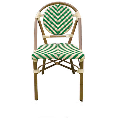 Cheap Wholesale Aluminium Frame Stacking Restaurant Furniture Garden Sets Outdoor Bistro Chairs