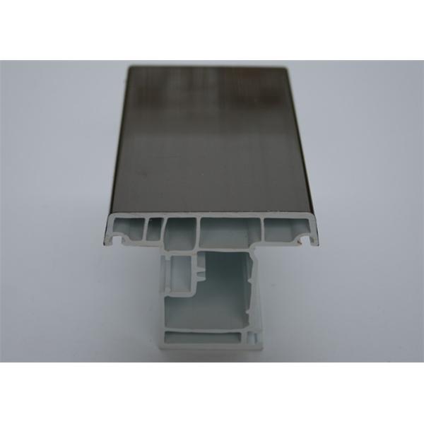 Double Face Plastic Window Frames PVC Extrusion Profiles 60 casement