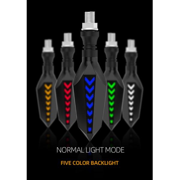 Яйе АБС ПК водяная лампа DC12V Мотоцикл светодиодный индикатор поворота