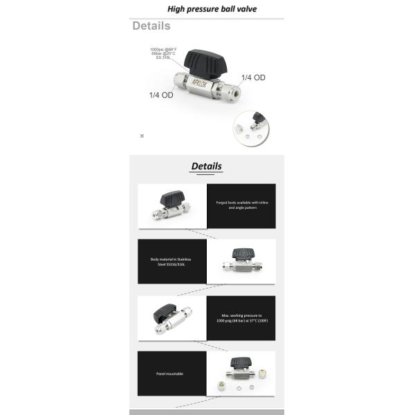Ручка 4mm до 12mm черноты шарикового клапана нержавеющей стали Адвокатуры наговора 2 путей диэлектрическая