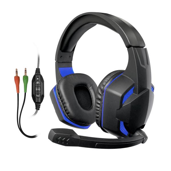 3.5mm Cool Over Ear Headset LED Wired Gaming Headphone With Microphone