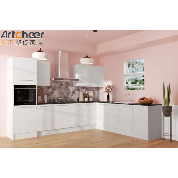 Modern Design Lacquer Finish Kitchen Cabinet with 3 Years Warranty for Modular L Shape Kitchen