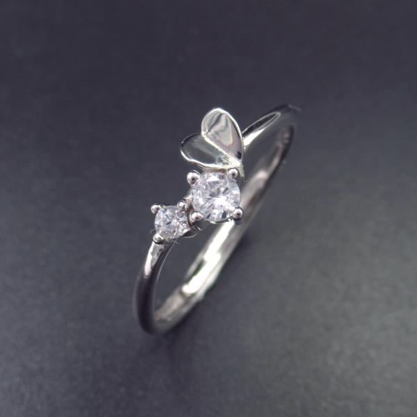 Зирконя страза серебряный кубический звенит/чистое кольцо креста стерлингового серебра 925