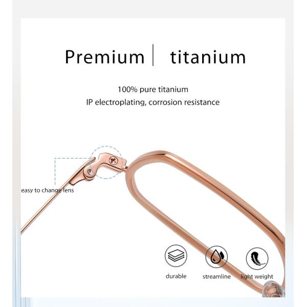 Титан ацетата ультра освещает объектив коробки металла CE стекел ясный
