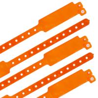 Acceso seguro Vinyl Event Pulseras personalizadas con impresión de transferencia de calor