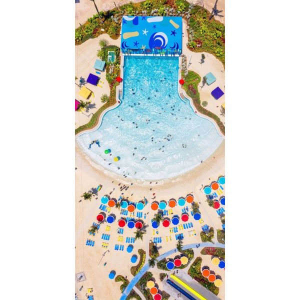 Thrilling Wave Heights Water Park Tsunami Wave Pool Commercial Simulated Surfing Machine