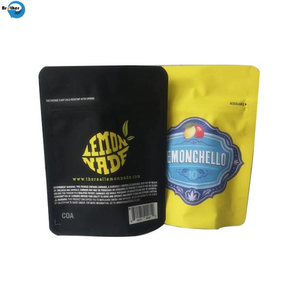 Custom Black Laminated Pouch Coffee Tea Snack Fruit Tobacco Flexible Plastic Packaging Bag