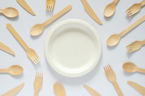Disposable Bidegradable Wooden Knife Fork Spoon Birch Wood 16cm For Party
