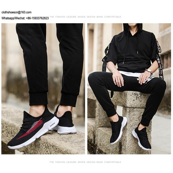 Running Shoes Sports Shoes For Couples Textile Fabric Upper PVC Outsole Shoes