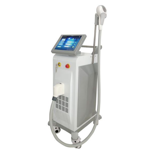 Stationary 1200W Diode Laser Hair Removal Machine 10.4 '' Color Touch LCD Screen