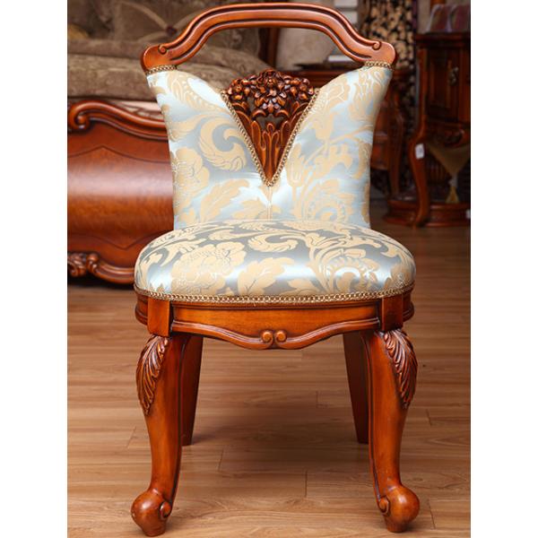 King And Queen Birch Antique Wooden Throne Chair Scratch Resistant
