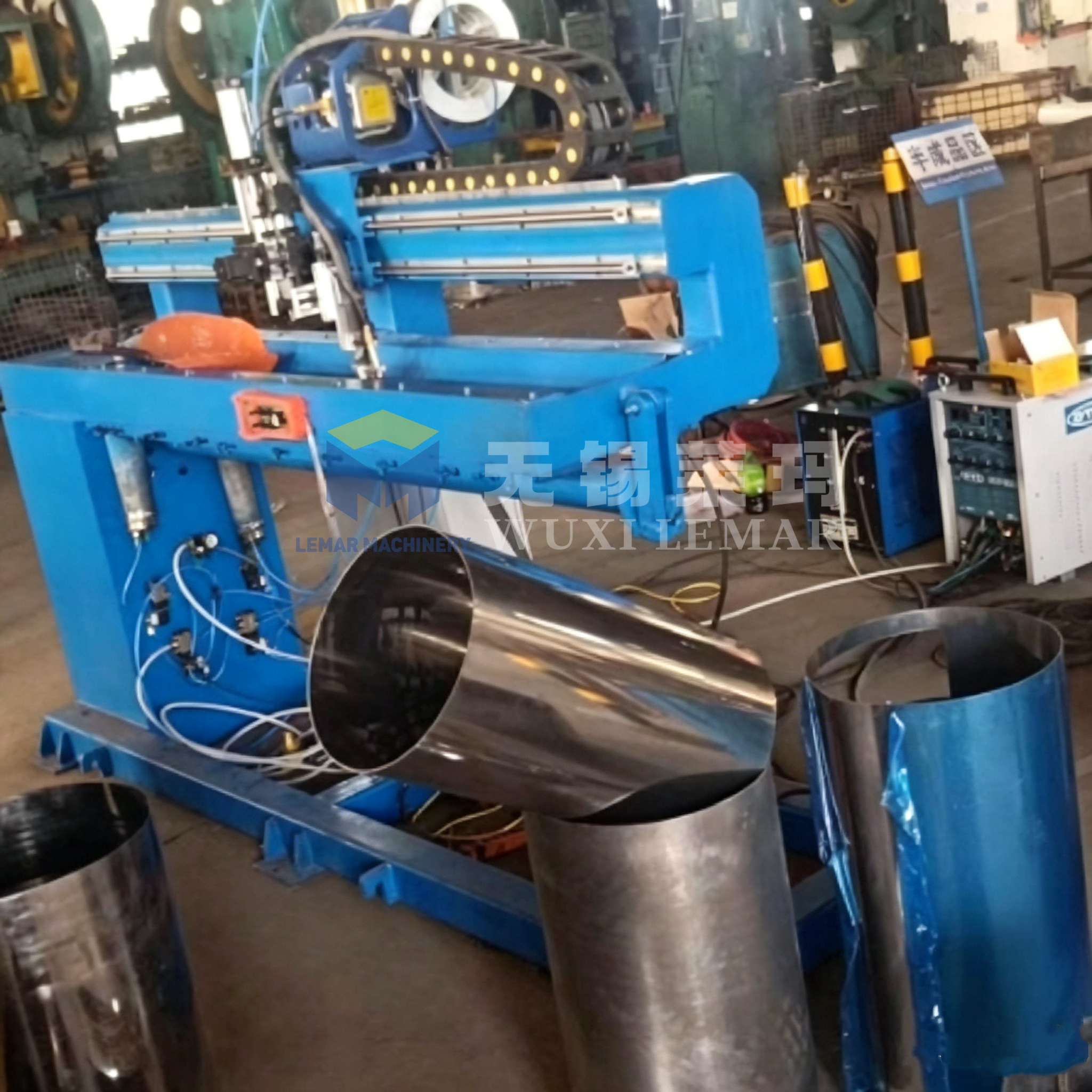 TIG Argon Arc 500mm Long Seam Welding Machine for Metal Cylinder