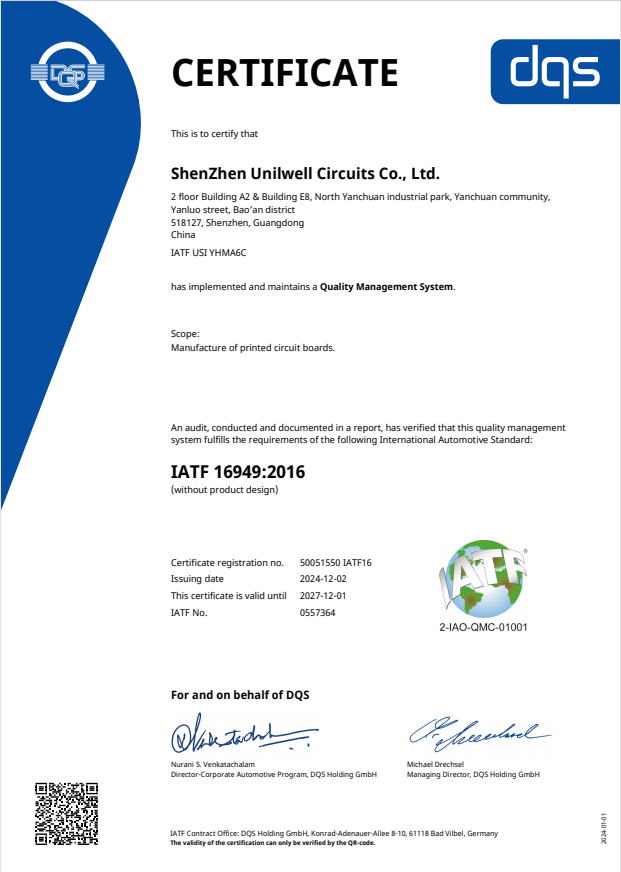 Shenzhen Bicheng Electronics Technology Co., Ltd Certifications