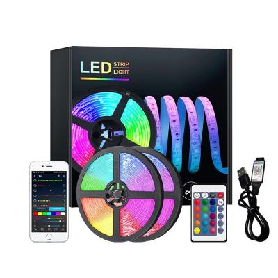 Serviço de soluções de iluminação 30 metros 12V Bluetooth LED Strip Light com 5050 RGB RGBIC