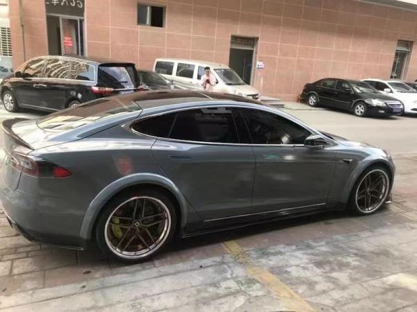 Vente du kit de carrosserie en fibres de carbone du modèle S pour le modèle S large bodyki Carrosserie en fibres de carbone avant pelle arrière diffuseur spoiler