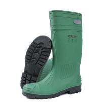 Boots en caoutchouc en PVC vert en acier pour les orteils Anti-dérapant