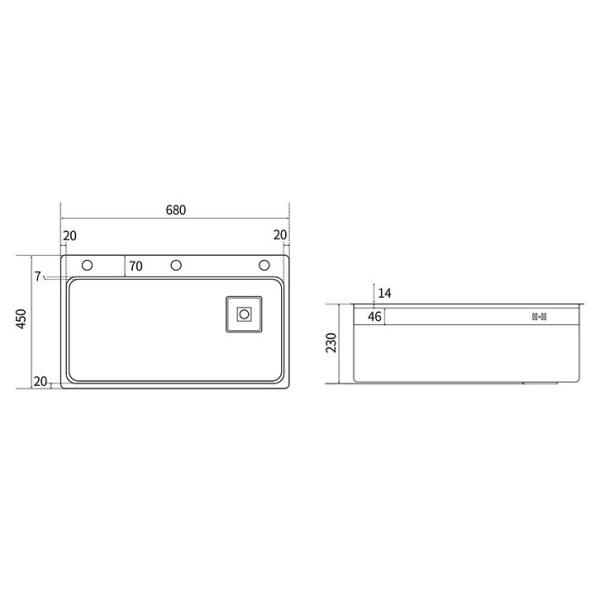 Customized Stainless Steel Utility Sink Single Bowl For Restaurant Hotel
