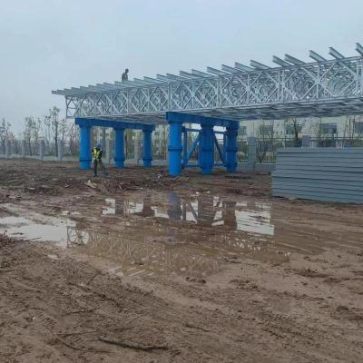 Q355B Pipe Steel Truss Bridge Galvanization Or Painting Corrosion Prevention