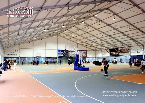 40m X 80m X 6m Black PVC Aluminum Clearspan Structure Basketball Hall