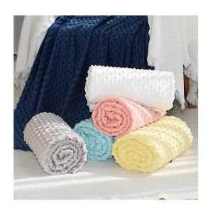 Oeko Tex 100% Polyester Dot Minky Plush Fabric