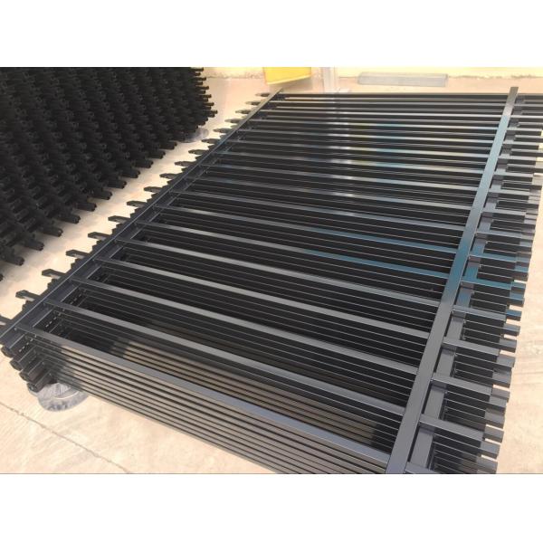 Steel Spear Top Fencing garrison fence 1.8m*2.35m rail 45mm*45mm or 40mm*40mm available 4 rails HDG then coated powder