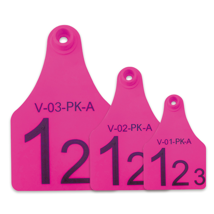 FOFIA ET921 Plastic Cow Ear Tags Animal Tracking Laser Coding Various Sizes Bovine Cattle Sheep Pig Farm Use with Number