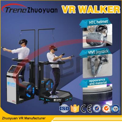 Theme Park Virtual Reality Treadmill Video Game With Wearable Sensors