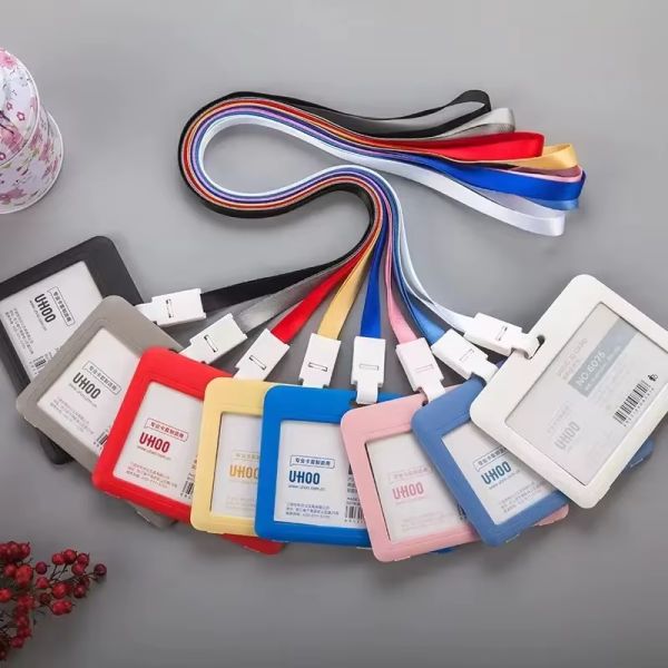 Plastic Sublimation ID Card Holder Blanks Personalized Sublimation Lanyard Card Holder With Aluminum Sheet
