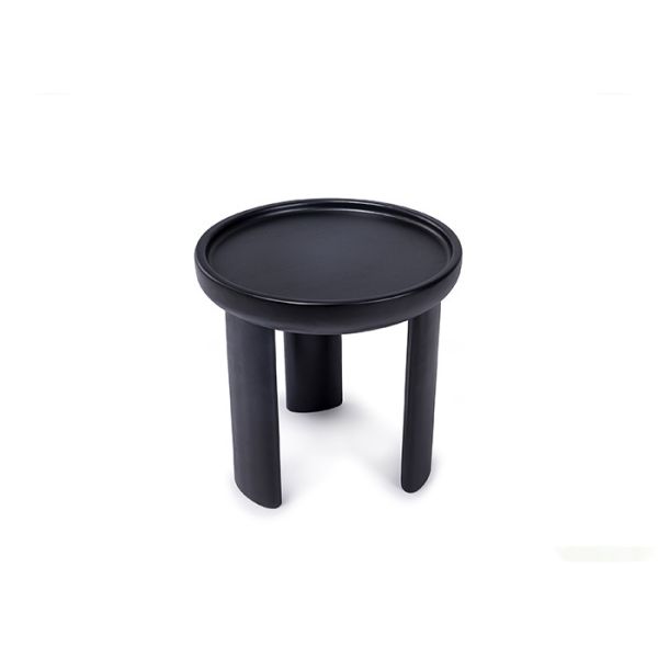 Commercial Black Fiberglass Coffee Table Stylish Design For Hotel Lounge