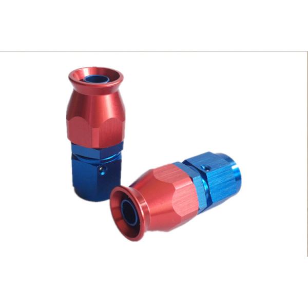 Componentes trabajados a máquina CNC femeninos de las colocaciones de manguera del Motorsport de aluminio universal