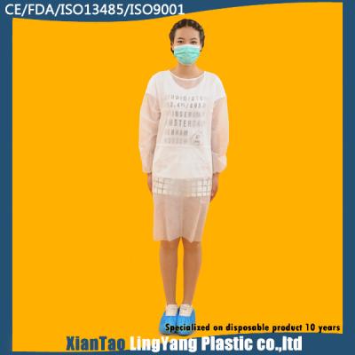 White Standard Disposable Examination Gowns Non Woven Medical Products