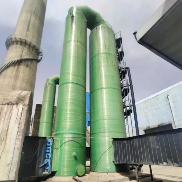 High Temperature and Corrosion Resistant FRP Desulfurization Tower 10-50meters for Flue Gas Desulfurization